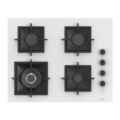 FERRE SC406-WFA BEYAZ FLAME ART 65CM ANKASTRE CAM OCAK