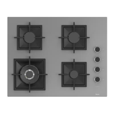 FERRE SC408-WFA GRİ FLAME ART 65CM ANKASTRE CAM OCAK