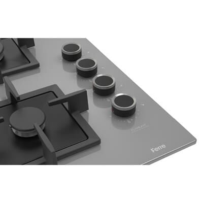 FERRE SC408-WFA GRİ FLAME ART 65CM ANKASTRE CAM OCAK