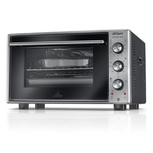 ARZUM AR2002 COOKART MAXI INOX 50LT ÇİFT CAMLI FIRIN