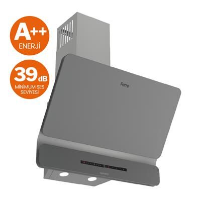 FERRE D082-SILENT GRİ 60 CM DUAL DAVLUMBAZ