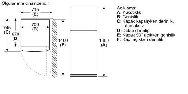 PROFİLO BD2055WENN NO FROST BUZDOLABI
