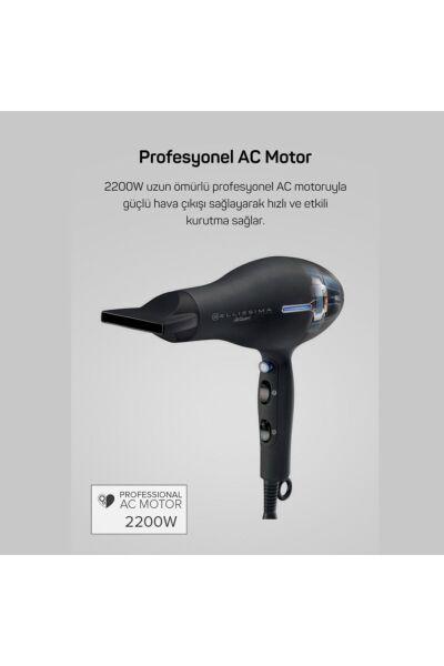 ARZUM AR5003 SİYAH BELLISSIMA PROF.İYONLU SAÇ KURUTMA MAK.