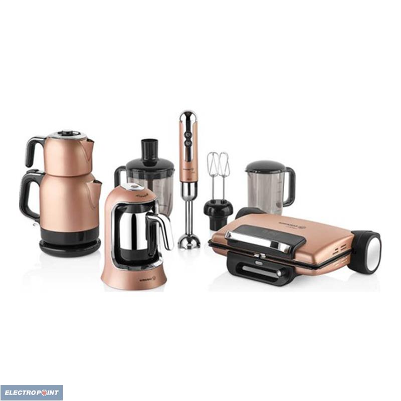 KORKMAZ A1817 ROSAGOLD 14PRÇ. ELEKTRO SET