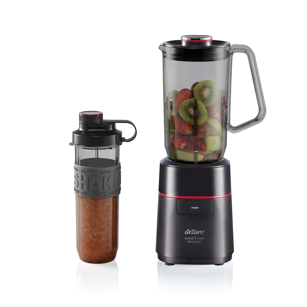 ARZUM AR1174-S SHAKE'N TAKE NEO MAXİ SÜRAHİ BLENDER SİYAH
