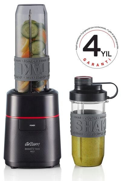 ARZUM AR1147 SİYAH SHAKE'N TAKE NEO KİŞİSEL BLENDER