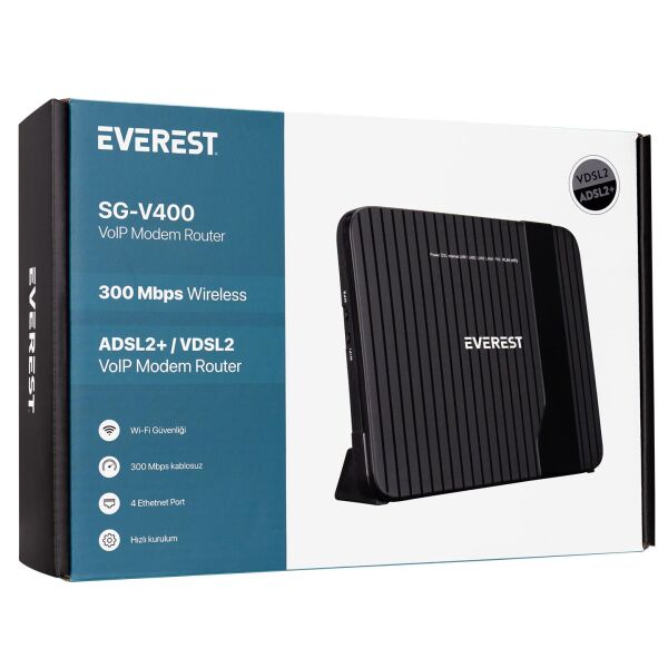 EVEREST SG-V400 VDSL2/ADSL2+ VOLP MODEM ROUTER