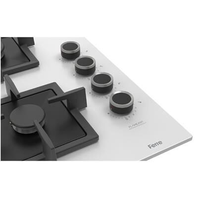 FERRE SC406-WFA BEYAZ FLAME ART 65CM ANKASTRE CAM OCAK