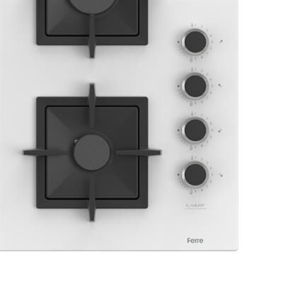 FERRE SC406-WFA BEYAZ FLAME ART 65CM ANKASTRE CAM OCAK