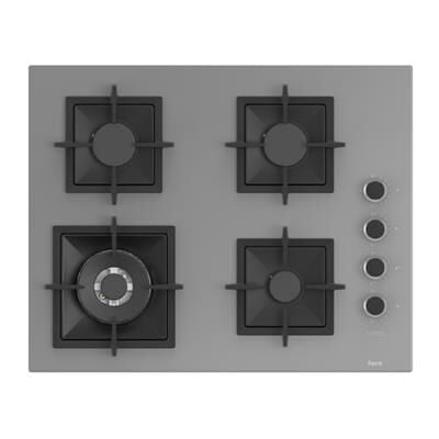 FERRE SC408-WFA GRİ FLAME ART 65CM ANKASTRE CAM OCAK