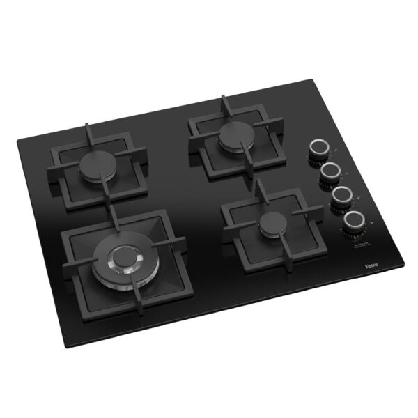 FERRE SC405-WFA SİYAH FLAME ART 65CM ANKASTRE CAM OCAK