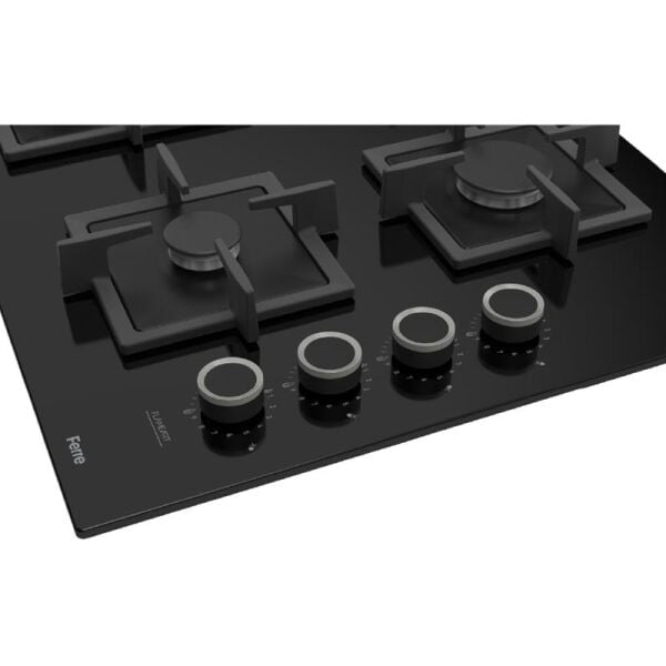 FERRE SC405-WFA SİYAH FLAME ART 65CM ANKASTRE CAM OCAK