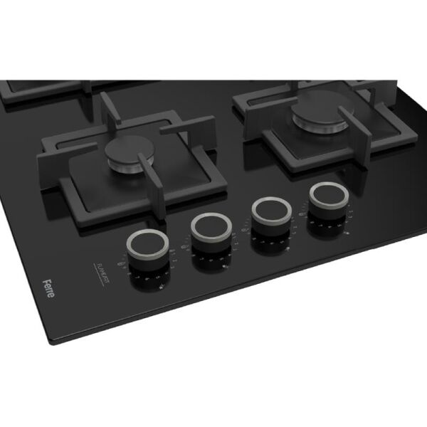 FERRE SC405-WFA SİYAH FLAME ART 65CM ANKASTRE CAM OCAK