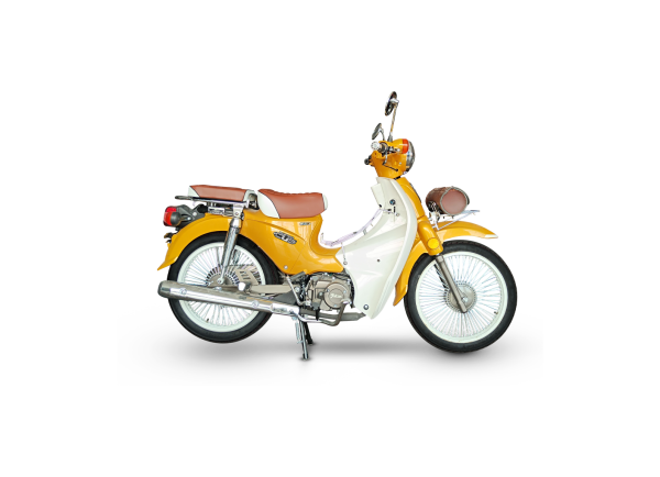 FALCON CUP RETRO 50 İ.BENZİNLİ MOTOR SARI-BEYAZ(BALRENGİ)