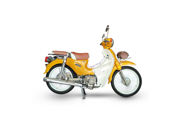 FALCON CUP RETRO 50 İ.BENZİNLİ MOTOR SARI-BEYAZ(BALRENGİ)