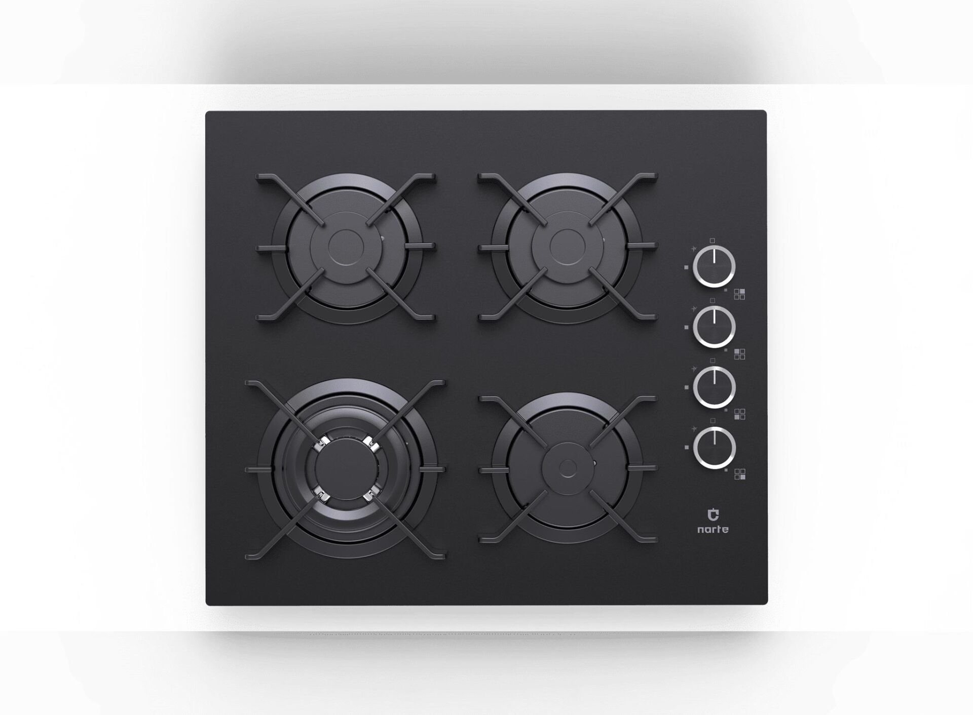 NARTE NT-CG20160B CAM ANKASTRE OCAK SİYAH