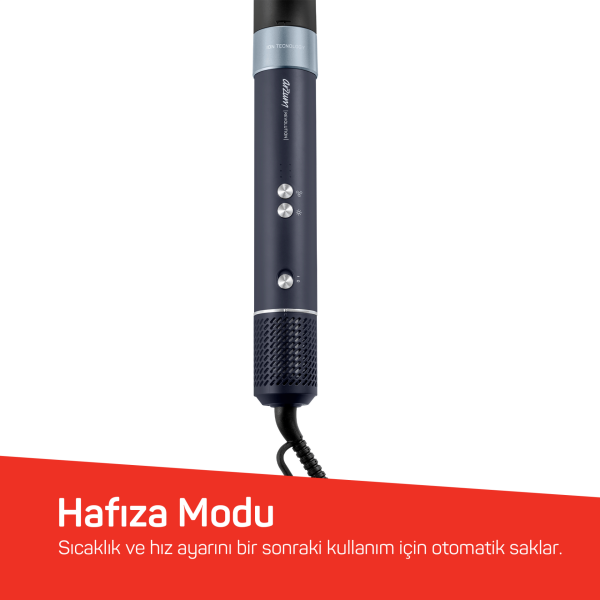ARZUM AR5166-17 REVOLUTION BLDC IONIC HAVA ÜFLEMELİ DÜZ.GRİ