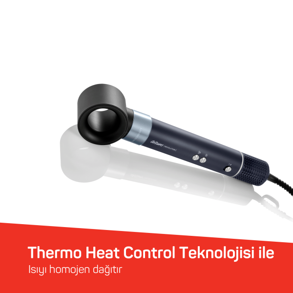 ARZUM AR5166-17 REVOLUTION BLDC IONIC HAVA ÜFLEMELİ DÜZ.GRİ