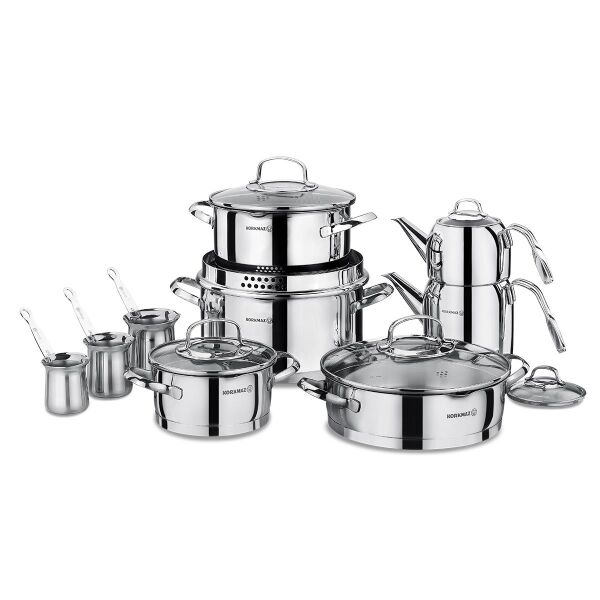 KORKMAZ A1702 STEAMA 15PRÇ HİPER SET