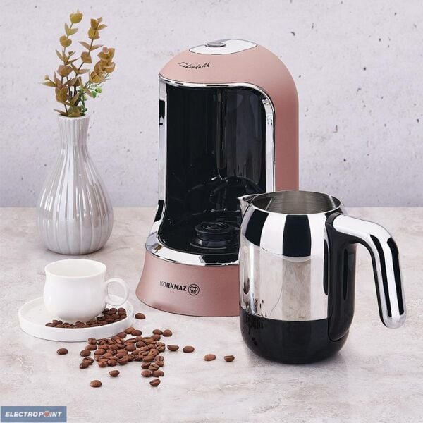 KORKMAZ A860-06 KAHVEKOLİK OTOMATİK KAH.MAK.ROSEGOLD-KROM