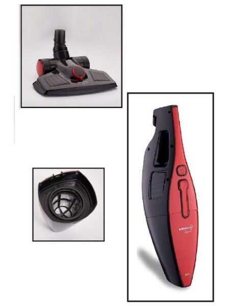 KORKMAZ A920 TEMPRATİK KIRMIZI-SİYAH ELEKTRİK SÜPÜRGESİ