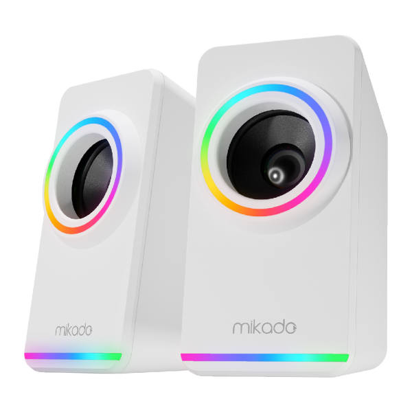 MIKADO MD-182 RGB AYDINLATMALI SPEAKER BEYAZ