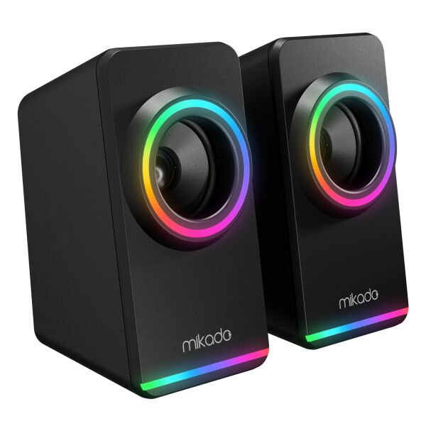 MIKADO MD-182 RGB AYDINLATMALI SPEAKER SİYAH