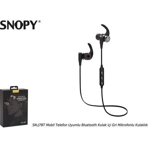 SNOPY SN-J7BT GRİ KULAKİÇİ KULAKLIK