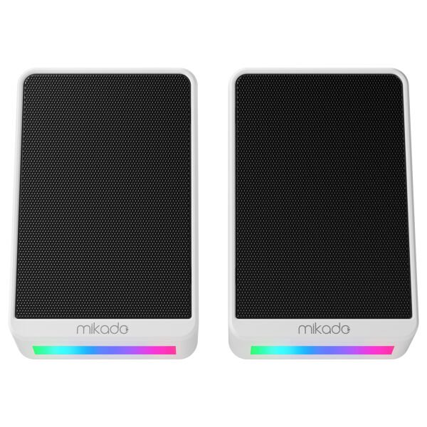 MIKADO MD-178 2.0 3W BEYAZ AYDINLATMALI SPEAKER