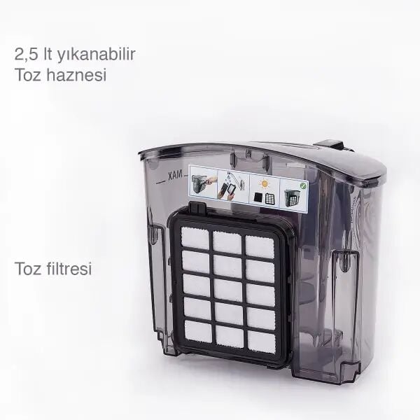 KORKMAZ A901 COSMOS TRENDY ELEKTRİKLİ SÜPÜRGE SİYAH-SİYAH