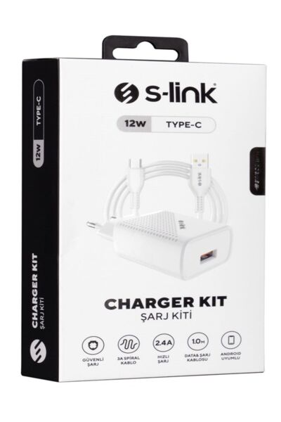 S-LINK SL-EC40T TYPE-C KABLOLU SARJ ADAPTÖRÜ
