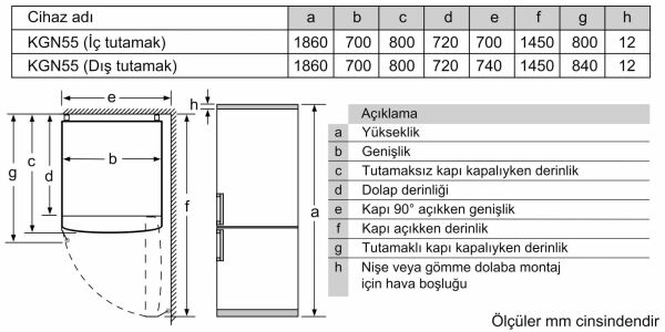 PROFİLO BD3055WEVN BUZDOLABI