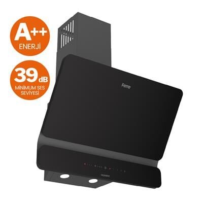 FERRE D080-SILENT SİYAH 60 CM  DUAL DAVLUMBAZ