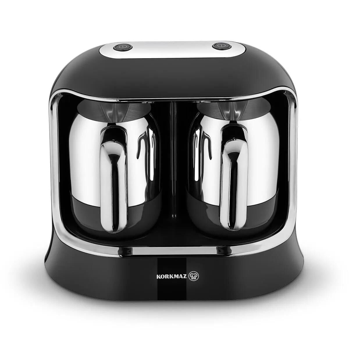 KORKMAZ A861-01 KAHVEKOLİK TWİN KAH.MAK.SİYAH KROM