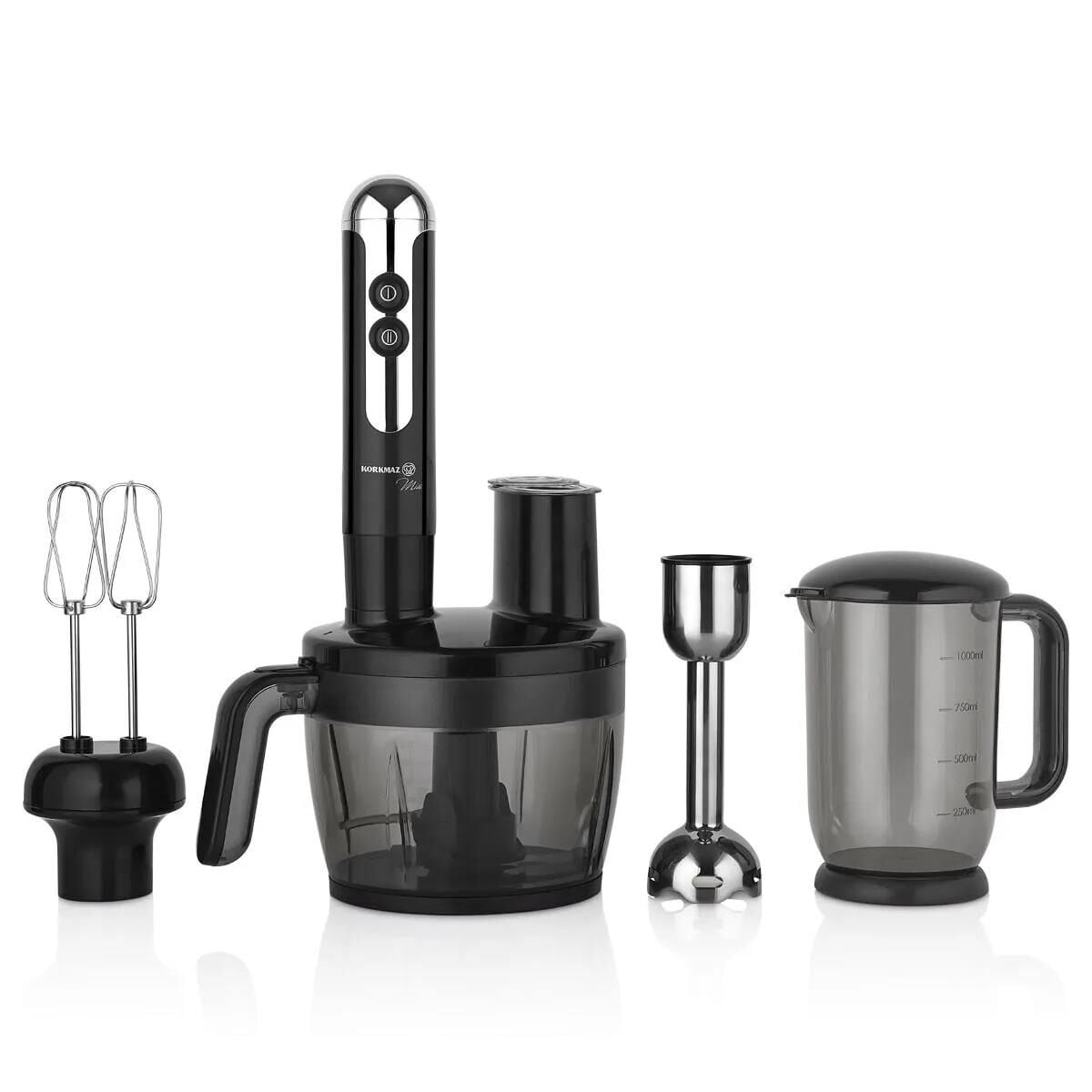 KORKMAZ A457-06 MIA MULTI BLENDER SETİ SİYAH-KROM