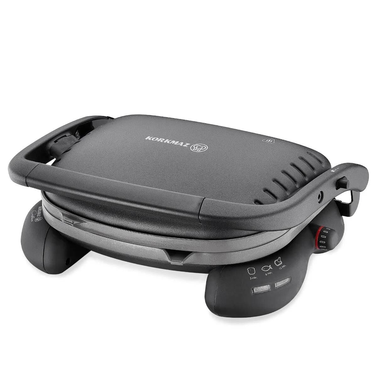 KORKMAZ A324-10 CASTRON SİYAH-SİYAH TOST MAKİNASI