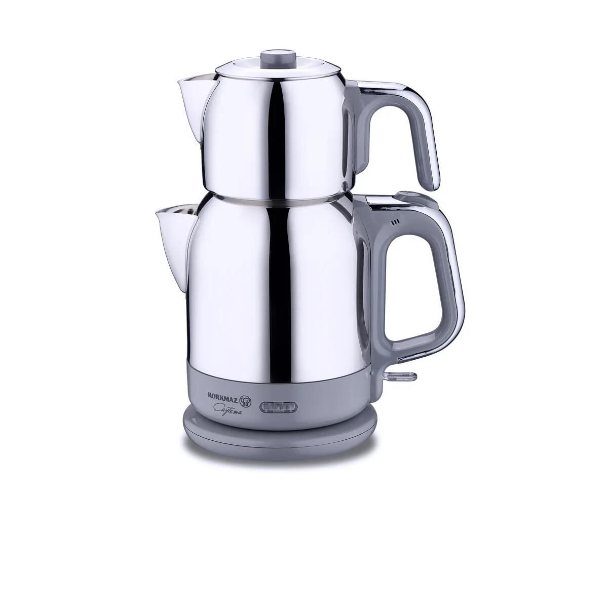 KORKMAZ A331-10 ÇAYTEMA İNOX-GRİ ÇAY MAKİNASI