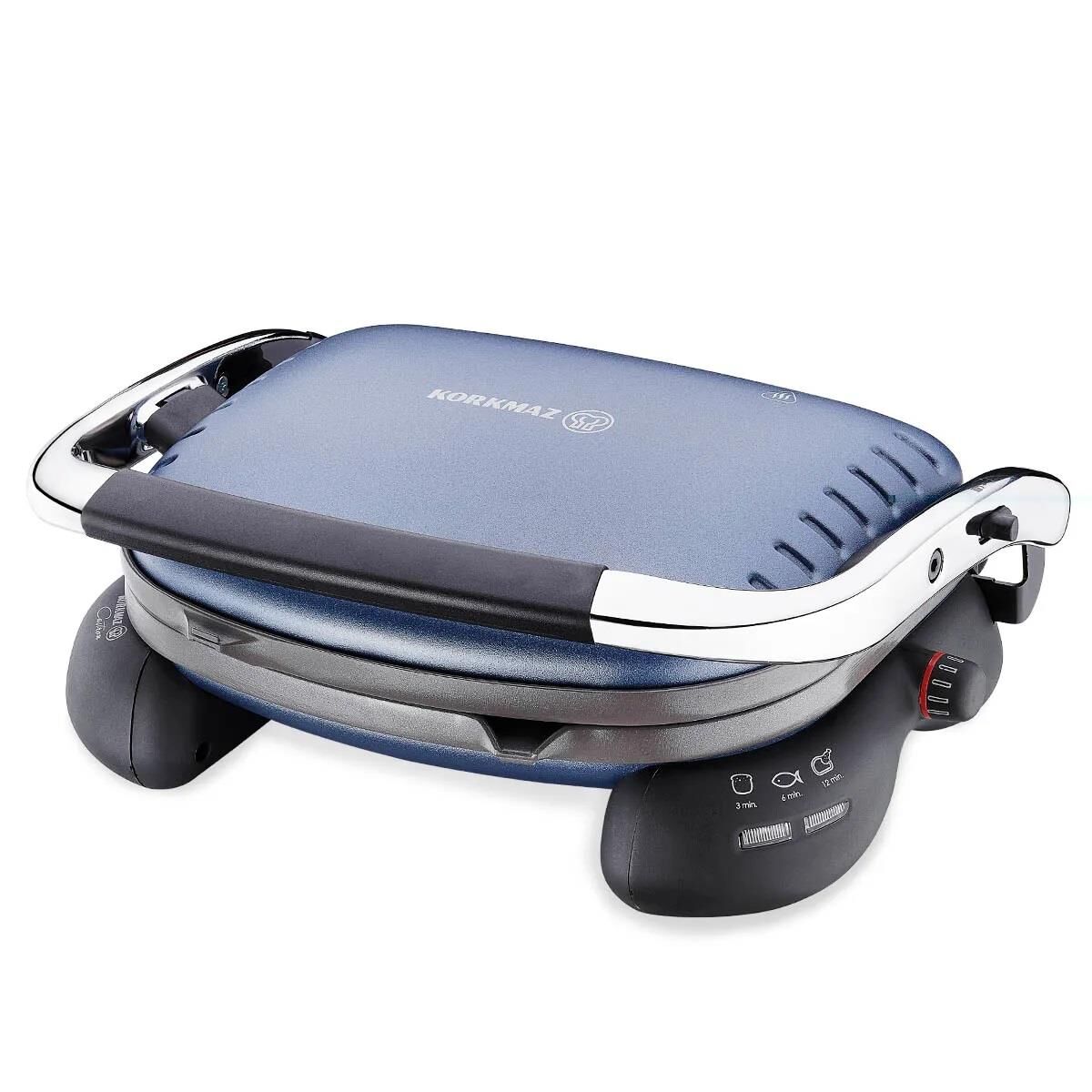 KORKMAZ A324-07 CASTRON M.LACİVERT-KROM TOST MAKİNESİ