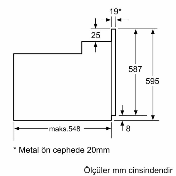 PROFİLO FRMA234B ANKASTRE FIRIN