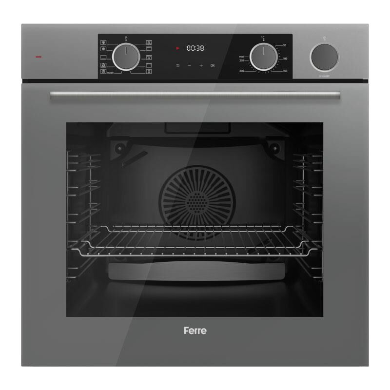 FERRE XE64CPR FRYART GRİ BUHARLI ANKASTRE FIRIN