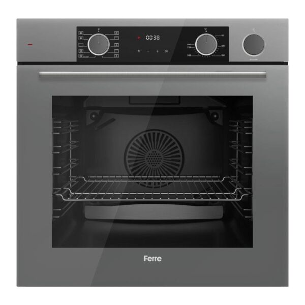 FERRE XE64CPR FRYART GRİ BUHARLI ANKASTRE FIRIN