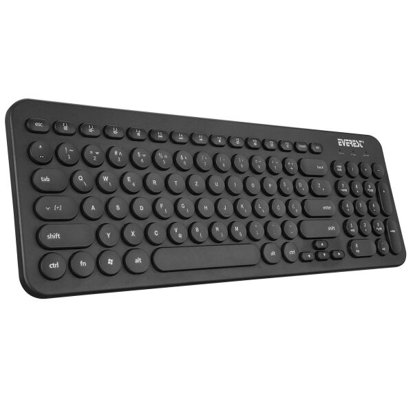 EVEREST KM-01K SİYAH KLAVYE MOUSE SET