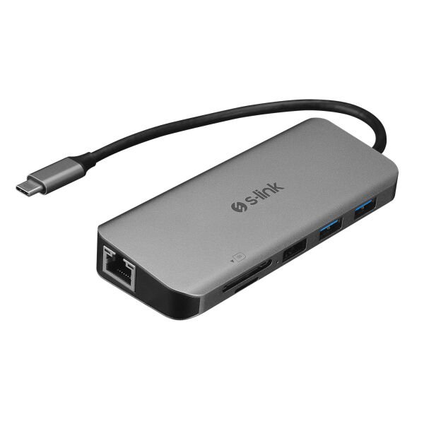 S-LINK SWAPP SW-U525 TYPE-C UÇLU ÇOKLU DÖNÜŞTÜRÜCÜ