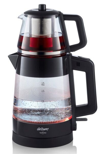 ARZUM AR3136 TEAMOND ÇAY MAKİNESİ SİYAH