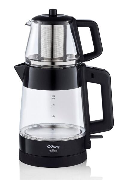 ARZUM AR3136 TEAMOND ÇAY MAKİNESİ SİYAH