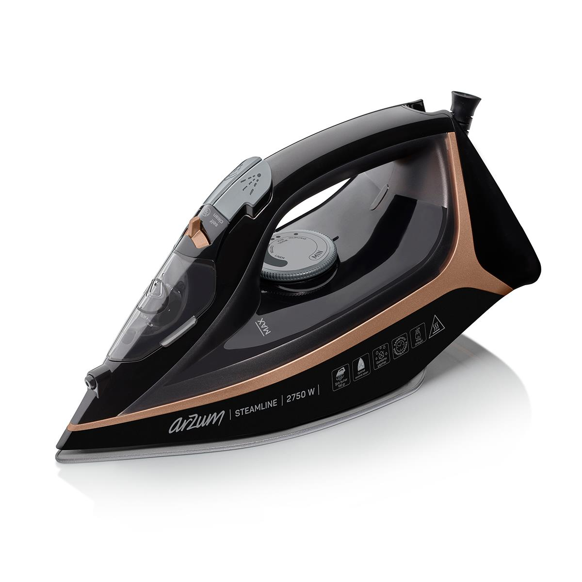 ARZUM AR6025  SİYAH STEAMLINE BUHARLI ÜTÜ