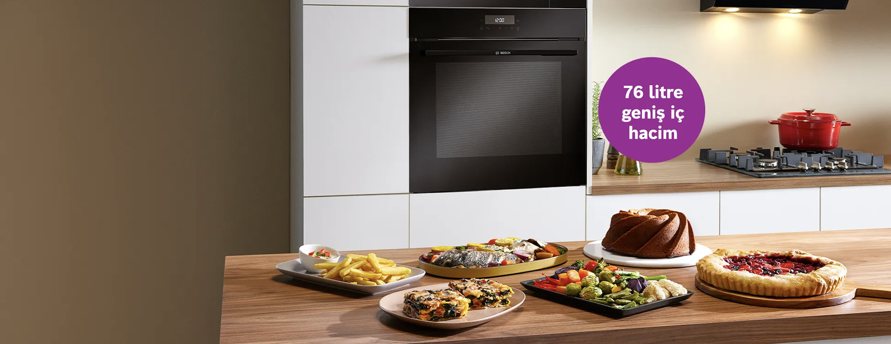 Ultra Geniş Ankastre Fırınlar